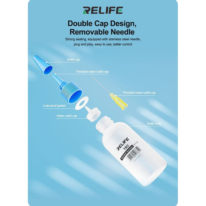 RELIFE RL-TB2 Anti-Static Needle Tip Solvent Bottle 50ml Tools JPC MOBILE ACCESSORIES