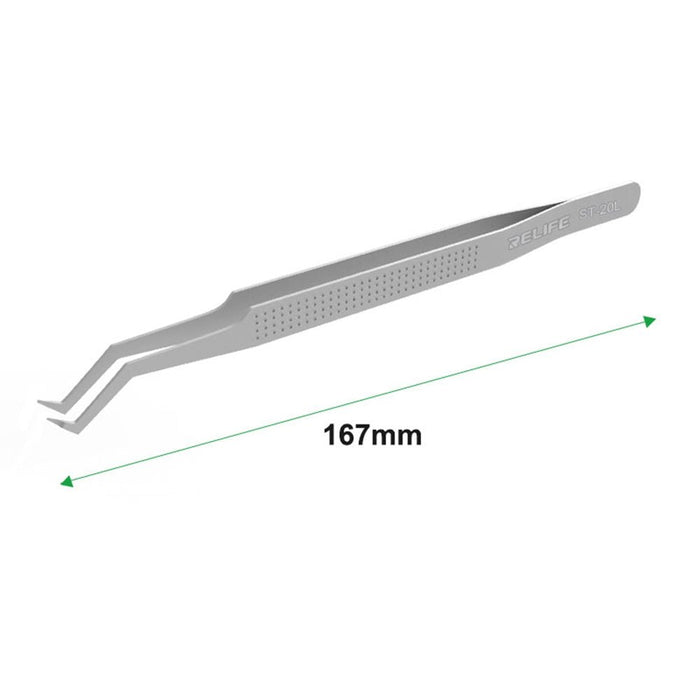 RELIFE ST-20L Chip Tinning Tweezer – Anti-Magnetic | JPC Tweezers JPC MOBILE ACCESSORIES