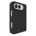 Black Rhinos case fitted to an iPhone Duo, rear view