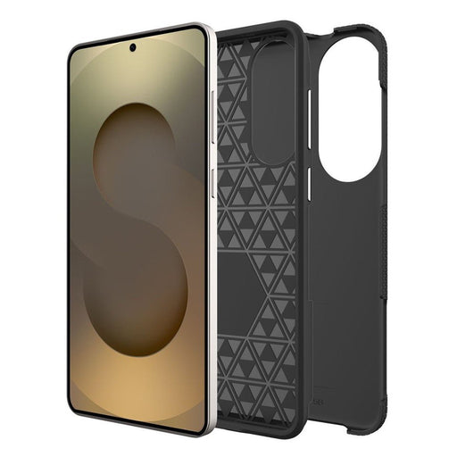 Rhinos Galaxy S25 Edge cases collection displaying black navy red rose gold color variants with magnetic rings