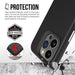 Shockproof iPhone 16 Pro Case with TPU + PC Construction