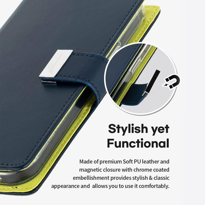 Mercury Rich Diary Case for iPhone 16 Plus