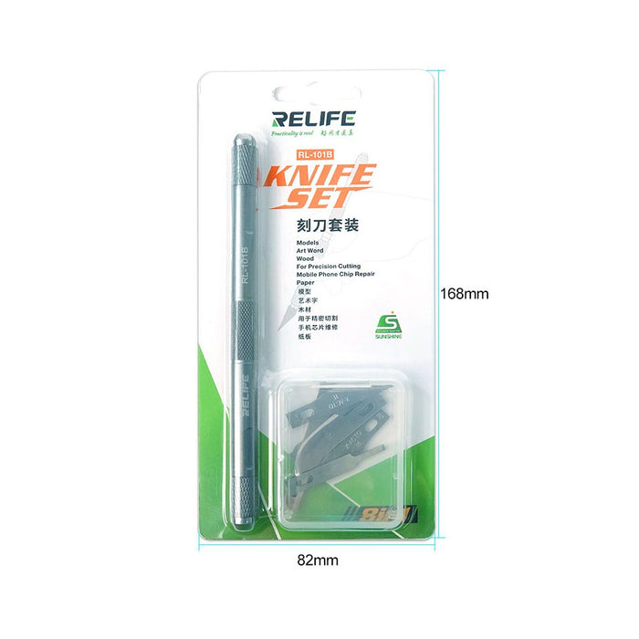 RELIFE RL-101B 8 in 1 CPU Remove Glue Blade Knife Set
