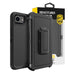 Shockproof Robot Armor Case with Belt Clip Kickstand for iPhone 16e – Black - JPC MOBILE ACCESSORIES