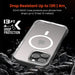 Clear Shockproof iPhone 16 Case with Camera Protection – Detailed Texture.