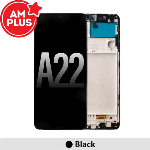 Samsung Galaxy A22 4G A225F AMPLUS OLED Screen Replacement Digitizer with Frame-Black Screen Replacement JPC MOBILE ACCESSORIES