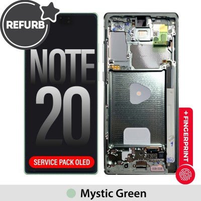 Samsung Galaxy Note 20 OLED Screen & Frame - Mystic Green Refurbished Screen Replacement JPC MOBILE ACCESSORIES
