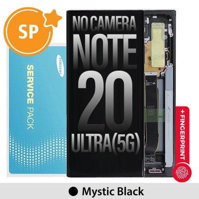 Samsung Galaxy Note20 Ultra OLED Screen & Frame - Mystic Black Screen Replacement JPC MOBILE ACCESSORIES