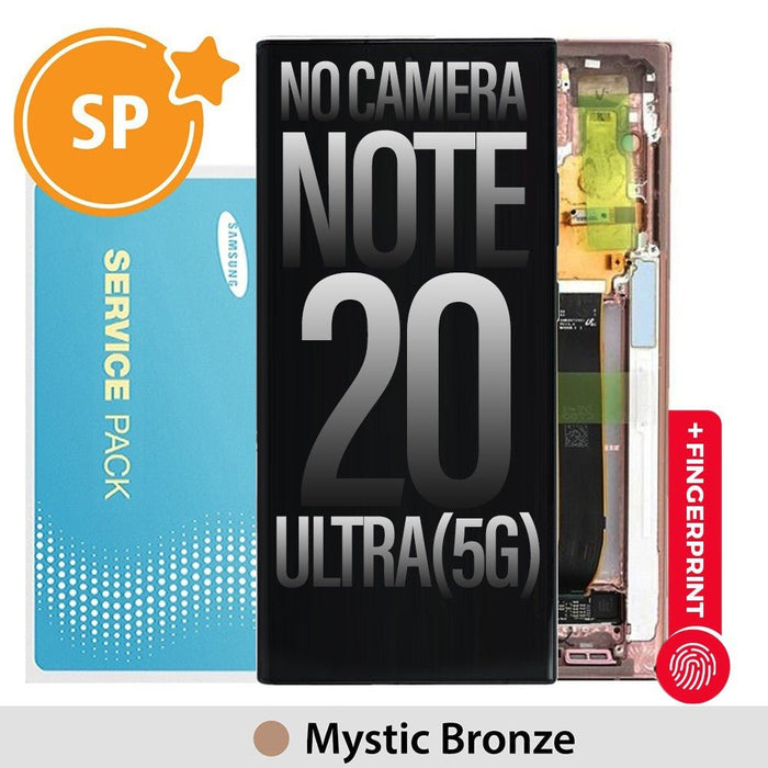 Samsung Galaxy Note20 Ultra OLED Screen & Frame - Mystic Bronze Screen Replacement JPC MOBILE ACCESSORIES