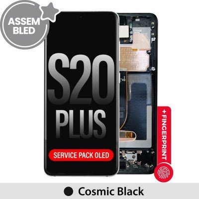 Samsung Galaxy S20 Plus OLED Screen Replacement with Frame - Cosmic Black Screen Replacement JPC MOBILE ACCESSORIES