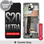 Samsung Galaxy S20 Ultra 5G OLED Screen Assembly with Frame G988B Cosmic Grey Replacement Screen Replacement JPC MOBILE