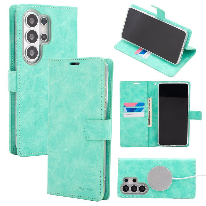 Samsung Galaxy S26 Ultra - Mercury Blue Moon Diary Case with MagSafe Shopify JPC MOBILE ACCESSORIES