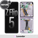 Samsung Galaxy Z Flip5 OLED Screen Replacement with Frame (Lavender) | REFURB AU Screen Replacement JPC MOBILE ACCESSORIES
