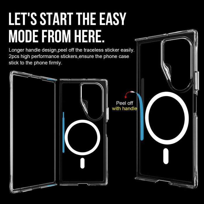 Galaxy Z Fold7 Clear Case MagSafe Compatible - Magnetic Accessories Work with Transparent PC+TPU Case Brisbane Shipping