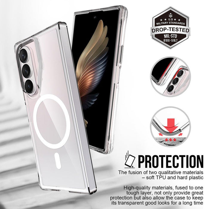 Samsung Galaxy Z Fold7 Clear Case Wireless Charging Test - Transparent Case Maintains Full Qi Charging Brisbane JPC