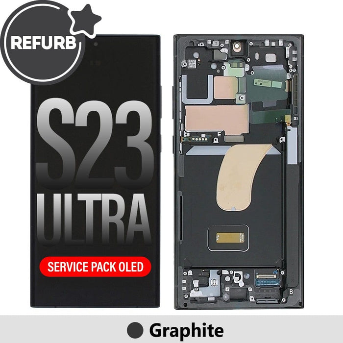Samsung Galaxy S23 Ultra OLED Screen Replacement Graphite with Frame Screen Replacement JPC MOBILE ACCESSORIES
