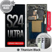 Samsung S24 Ultra OLED Screen Frame Assembly Titanium Black Screen Replacement JPC MOBILE ACCESSORIES