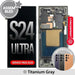 Samsung S24 Ultra OLED Screen Frame Assembly Titanium Gray Screen Replacement JPC MOBILE ACCESSORIES