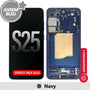 Samsung S25 Screen Replacement S931B - Service Pack OLED with Refurbished Navy Frame Samsung OLED Screen Assembly with Frame Replacement Part JPC MOBILE ACCESSORIES