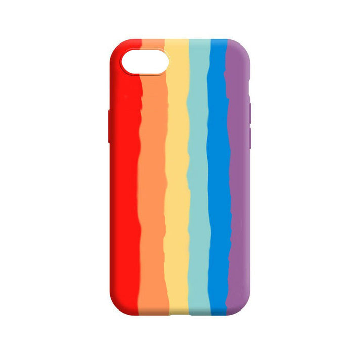 Rainbow Liquid Silicone Case Cover for iPhone 7 / 8 / SE (2020) / SE (2022)