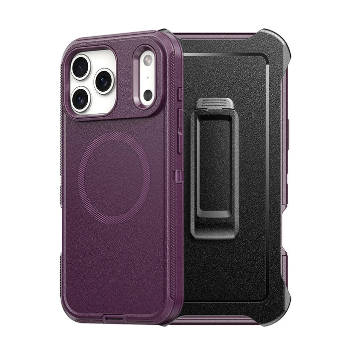 Shockproof Robot Armor Hard Plastic Belt Clip Case Cover With Magnetic Ring for iPhone 17 Pro Max / 18 Pro Max Armor Case JPC MOBILE ACCESSORIES
