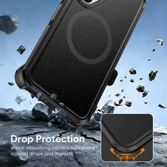 Shockproof Robot Armor Hard Plastic Case Cover with Belt Clip with Magnetic Ring for Samsung Galaxy S26 Ultra Armor Case JPC MOBILE ACCESSORIES