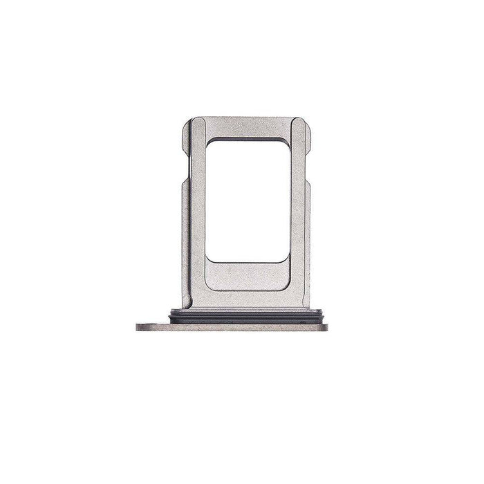 OEM Single SIM Slot Tray for iPhone 14 Pro / Pro Max in silver – close-up angle