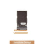 Single SIM Card Tray for Samsung Galaxy S24 S921B / S24 Plus S926B-Sandstone Orange Sim Card Tray JPC MOBILE ACCESSORIES