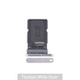 Single SIM Card Tray for Samsung Galaxy S25 Ultra S938B-Titanium White Silver Sim Card Tray JPC MOBILE ACCESSORIES