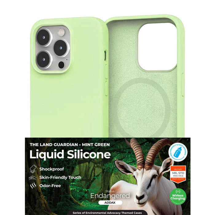 Liquid Silicone Case Cover with Magnetic Ring for iPhone 15 Pro Max Magsafe