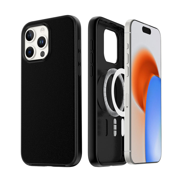 Hybrid Beatles Shockproof Case Cover with Magnetic Ring for iPhone 15 Pro