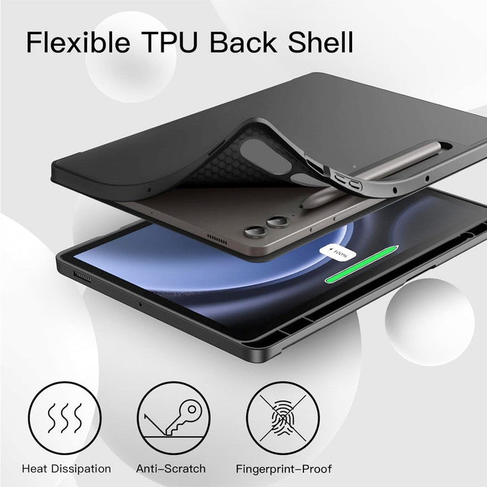 Soft TPU Back Shell Slim Case with Auto Sleep / Wake for Samsung Galaxy Tab S10 FE+ X620 Silicone Case JPC MOBILE ACCESSORIES