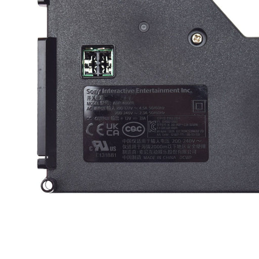 Sony PlayStation 5 power supply ADP-400FR internal components showing sealed housing and thermal management system