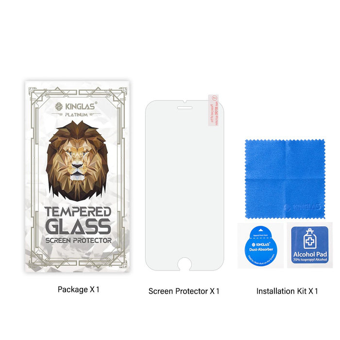 Kinglas Tempered Glass Screen Protector For iPhone 6 Plus / 6S Plus /  7 Plus / 8 Plus (Diamond Glass & Japan Glue Upgrade)