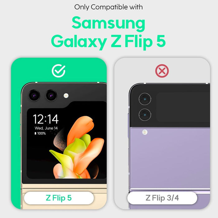 Mercury Easy Standing Diary Case for Samsung Galaxy Z Flip5 - Black