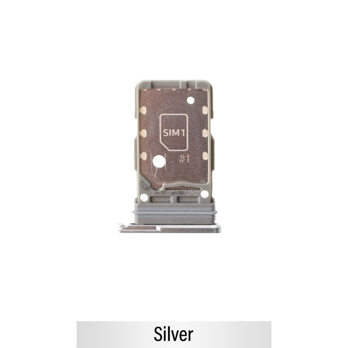 Dual SIM Card Tray for Samsung Galaxy S21 Ultra G998-Silver (Not for AU)