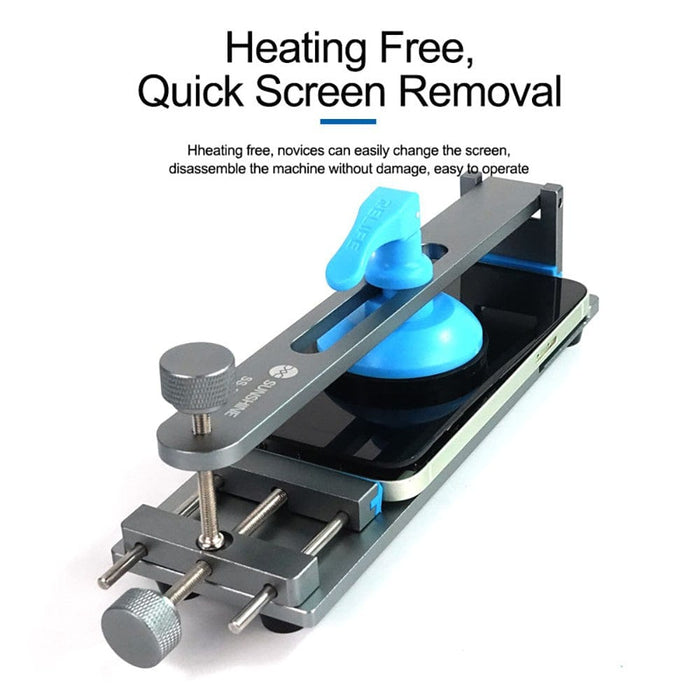 Screen separator with suction cups and adjustable mobile holder