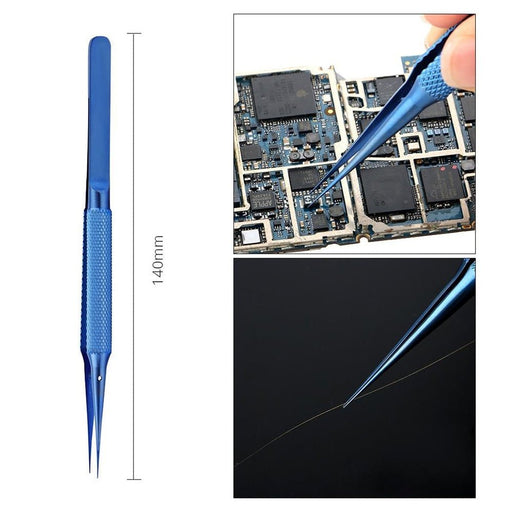 Titanium Alloy Straight Tweezer – Precision Anti-Magnetic | JPC Tweezers JPC MOBILE ACCESSORIES