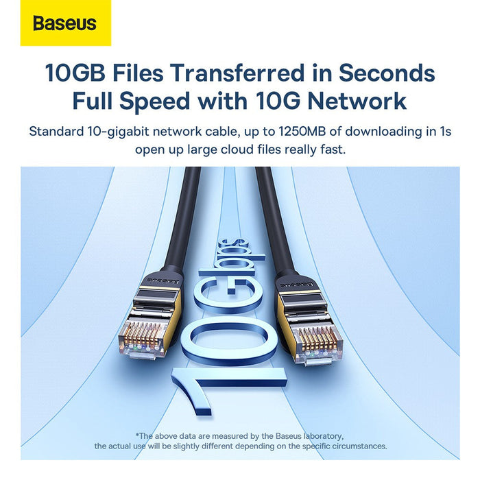 Baseus High Speed Seven Types of RJ45 10 Gigabit Network Cable 20M-Black