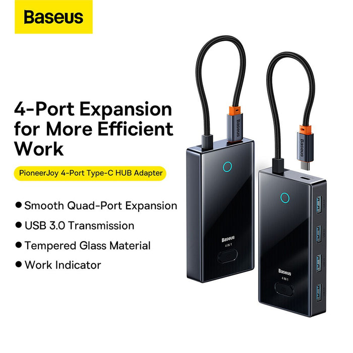 Baseus PioneerJoy 4-Port Type-C HUB Adapter (Type-C to USB3.0*4)