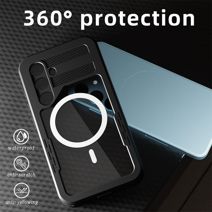 Redpepper Dot+ IP68 Waterproof Case with Magnetic Ring for Samsung Galaxy S24 Plus