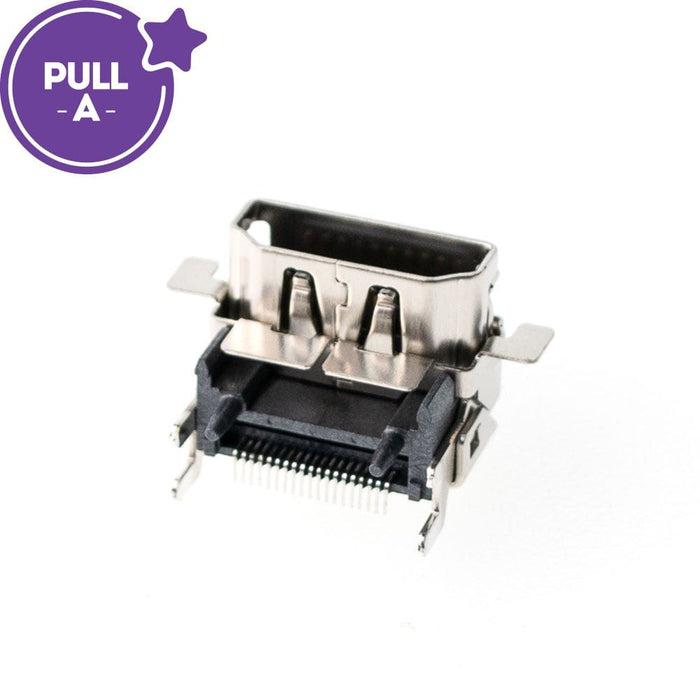 Main Product Photo:**
ALT TEXT: "Xbox One S HDMI port connector PULL-A grade professional repair component A-grade tested motherboard part Brisbane Australia JPC Mobile