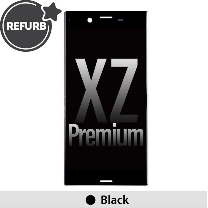 REFURB LCD Assembly with Frame for Sony Xperia XZ Premium G8141 G8142 - Black