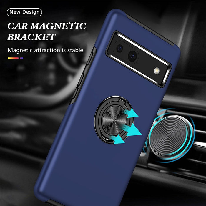 Magnetic Ring Holder Shockproof Cover Case for Google Pixel 8
