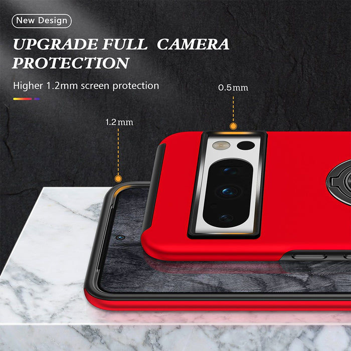 Magnetic Ring Holder Shockproof Cover Case for Google Pixel 8 Pro