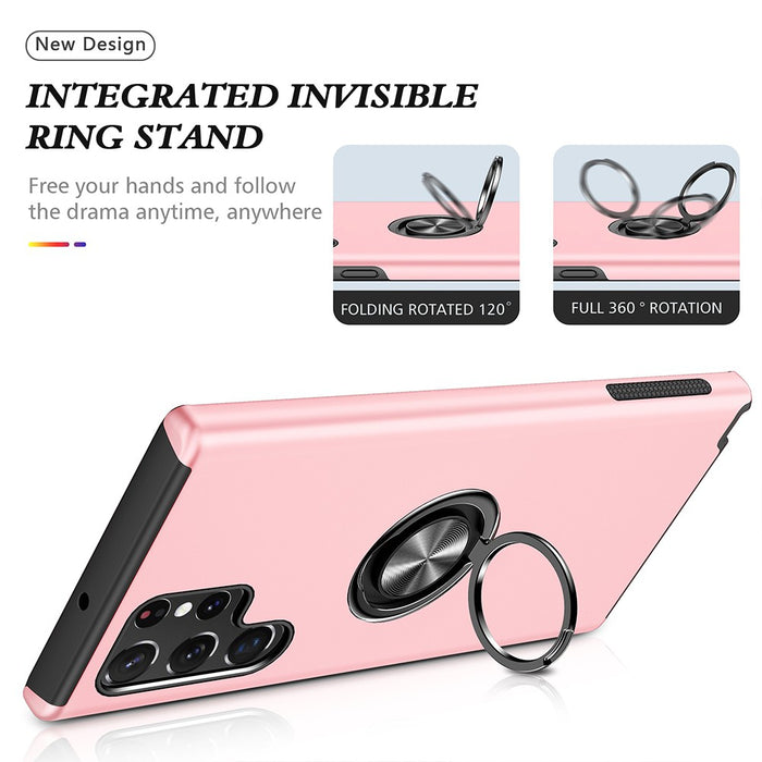 Magnetic Ring Holder Shockproof Cover Case for Samsung Galaxy S23 Ultra