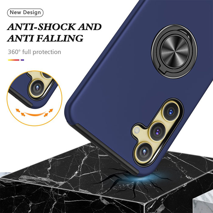 Magnetic Ring Holder Shockproof Cover Case for Samsung Galaxy S24 Plus