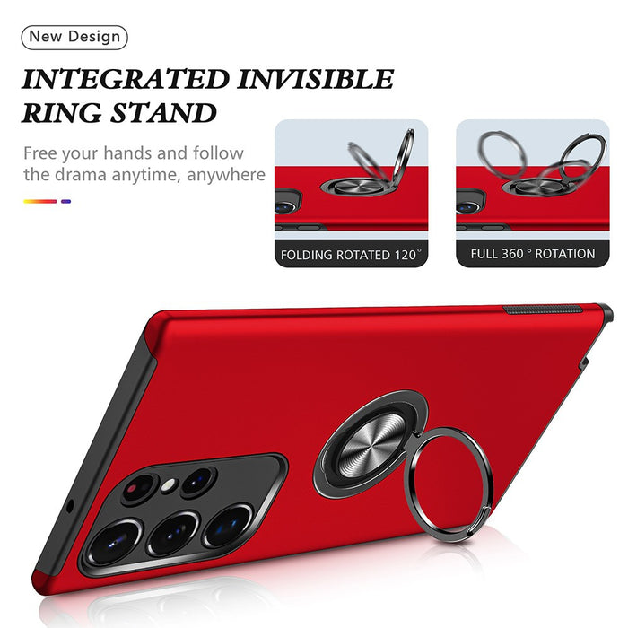 Magnetic Ring Holder Shockproof Cover Case for Samsung Galaxy S24 Ultra