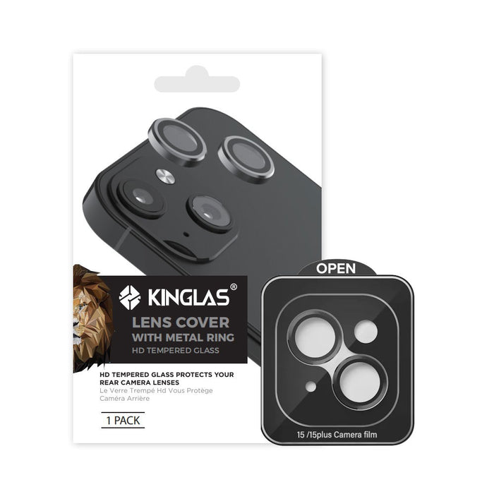Kinglas Camera Lens Protector for iPhone 15 / 15 Plus (Set of 2)