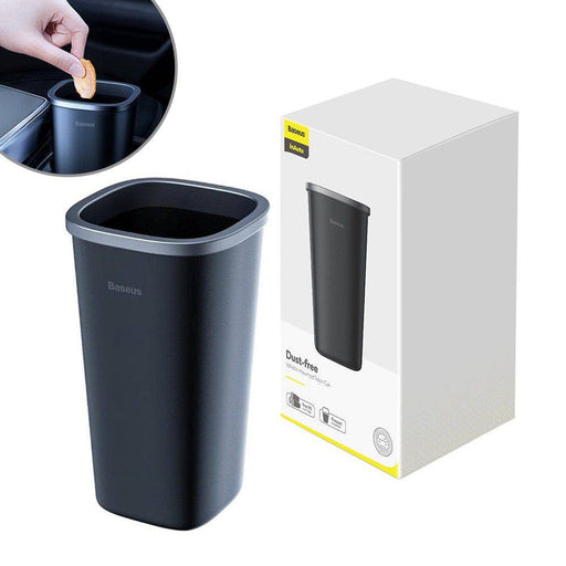 Baseus Dust-free Vehicle-mounted Trash Can (with Trash Bag 3 roll/90)-Black - JPC MOBILE ACCESSORIES